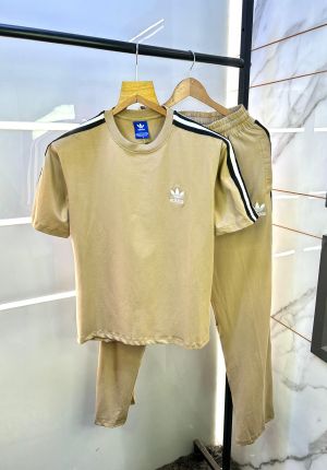 Adida s Camel Imported Embroidery Logo Super Premium Track Suit F2908-CA