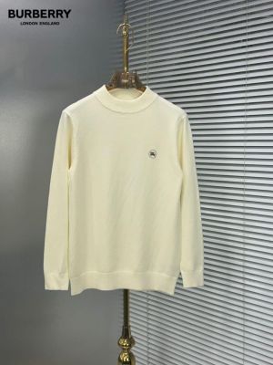 Burberr_y Chest Logo Sweatshirt Cream