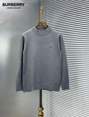 Burberr_y Chest Logo Sweatshirt Grey
