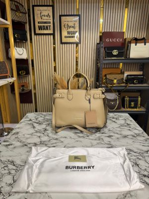 Burberr_y Banner Hand Bag With Dust Bag Including Card (Apricot)