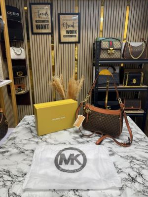 Michael_Kors Jet Set Logo Shoulder Bag With Box And Dust Bag (Brown)