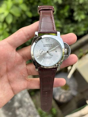 Luminor Panerai Marina Mens Watch (Brownwhite)