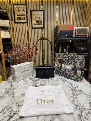Christian_Dior_Caro_Logo_Shoulder_Bag_With_Box_And_Dust_Bag_Including_Carry_Bag_(Black)
