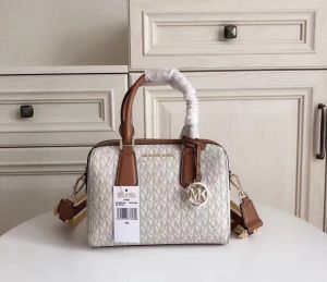 _Michael_kors boston speedy bag with dust bag(71012-biege-brown)