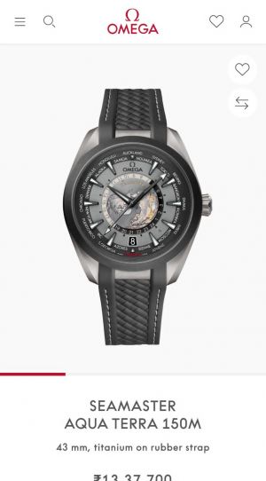 Omeg_a Seamaster Aqua Terra World Map Automatic 