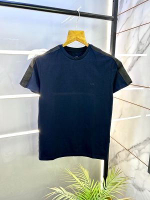 Arman_i Exchange Navy Round Premium Neck T-shirt F1923-NY