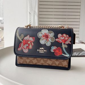 COACH_SIGNATUREC&FLORAL_EMBROIDERY_KLARE_SHOULDER_BAG_DUBBLE_BOX_5744