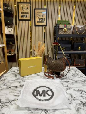 Michael_Kors Jet Set Charm Logo Sling Bag With Box And Dust Bag (4018-Brown)