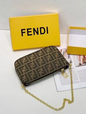 Fendi_Baguette_Jacquard_FF_fabric_Bag_Brown_With_box_5385