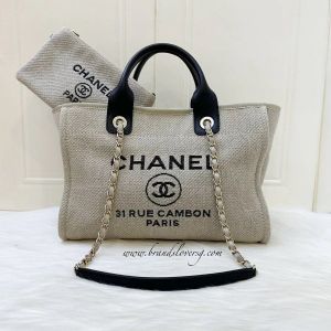 Chanel_ Small Deauville Tote Bag With Dust Cover premium quality