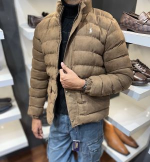 RALP H LAUREN PREMIUM IMPORTED PUFFER JACKET LIGHT BROWN