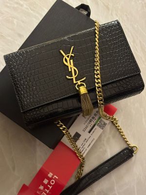 Ysl Kate Tassel Premium Black Gold Double Box Packing Highend