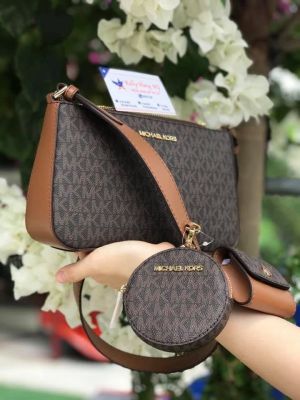 Michael_kors Jet Set 3 in 1 crossbody bag with Carry bag(M7021-coffe-brown)