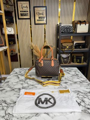 Michael_Kors Boston Premium Quality Hand Bag With Dust Bag Includes Card (Brown)