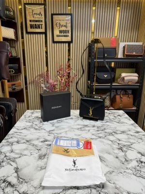 Yves Saint Laurent YSL Cassandra Top Handle Bag With Box And Dust Bag (150-Black)