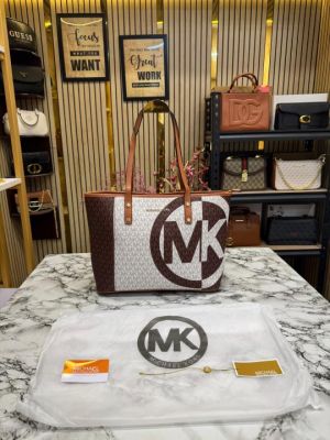 Michael_Kors Carter Tote Bag With Dust Bag Including Card (Brown)