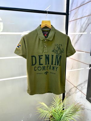 Us Polo Olive Collar Neck Premium T-shirt F2845-OL