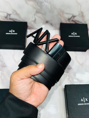 Ax ARMAN_I EXCHANGE PREMIUM QUALITY IMP REVERSEABLE BELT WITH OG BOX