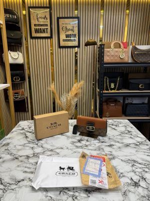 COAC_H MORGAN CROSSBODY WITH OG DUST BAG & BOX PREMIUM QUALITY [BROWN]