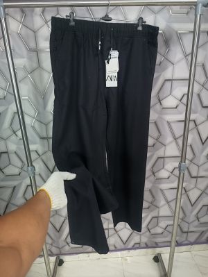 Zara_Black_Premium_Cotton_Linen_TrackPant_(1766)