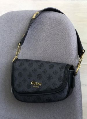 Guess G dream Flap Shoulder Crossbody Bag Printed With Box And Dust Bag Including CarryBag (Black)