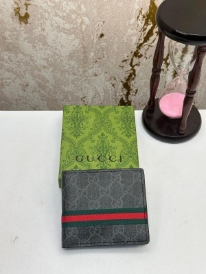 GUCC_I BLACK PREMIUM WALLET WITH OG BOX MODEL NO -6