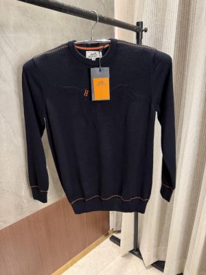 Herme_s Black Knitted Sweater Imported