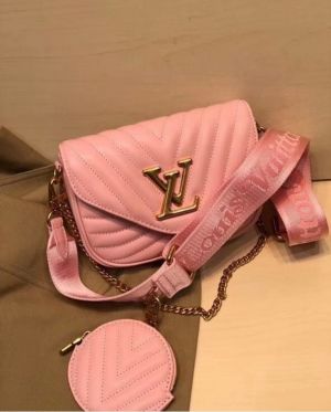 Louis Vuttion LV Multi Pochette Wave With Box & Dust Bag Pouch Sling Belt Sling Chain With Double Box premium quality 