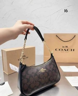 Coach_teri shoulder bag in signature canvas bag with box packing 