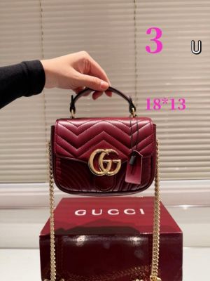 Gucci_GG Marmont mini top handle bag with box premium quality 