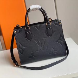 Louis_Vuitton Onthego MM Premium Quality (note damage box) (Black)