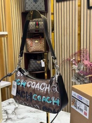 COACH_PREMIUM_SLING_BAG_WITH_DOUBLE_BOX_AND_DUST_BAG_INCLUDING_CARRYBAG_(BROWN_GRAFFITI)