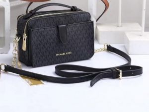 michael-kors double zip crossbody with box (black) 61 