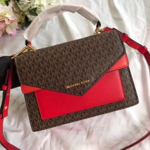 MICHAEL-Michael-Kors Ludlow Signature Leather Satchel Bag with box 72