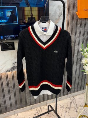 LACOSTE.IMPORTED.KNITTED.FABRIC.VERY.PREMIUM.VNECK.PULLOVER.MR240