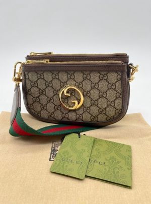 Gucc_i GG Blondie Mini and Ebony Canvas Shoulder Bag  With magnetic box 365