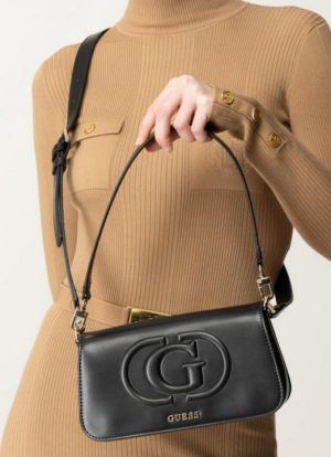 GUESS Womens Eco Mietta Flap Shoulder Bag with box 421