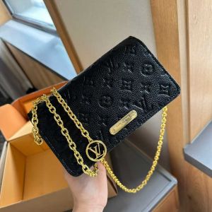 Louis_Vuitton_LV Lily Chain Monogram Premium Handbag With OG Box & Dust Bag (Black - 1180)