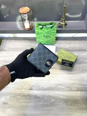 Gucc_i Wallet Black Fa 77