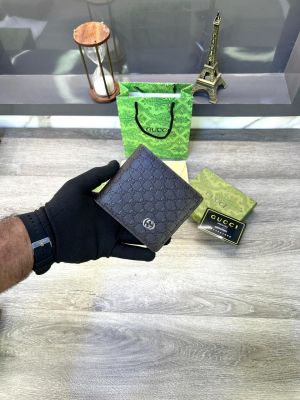 Gucc_i Embossed Brown Wallet Fa 81