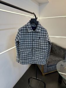 Ralphlauren 01 imported shacket with front double pocket and brand button