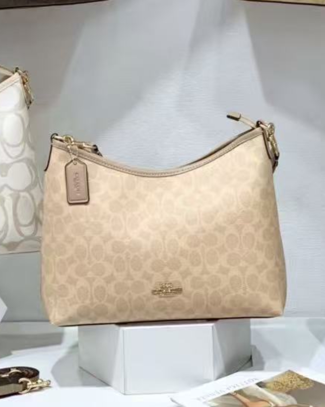 _Coach_shoulder_hobo_bag_with_Carry_bag_(cr148-dusty-rose)