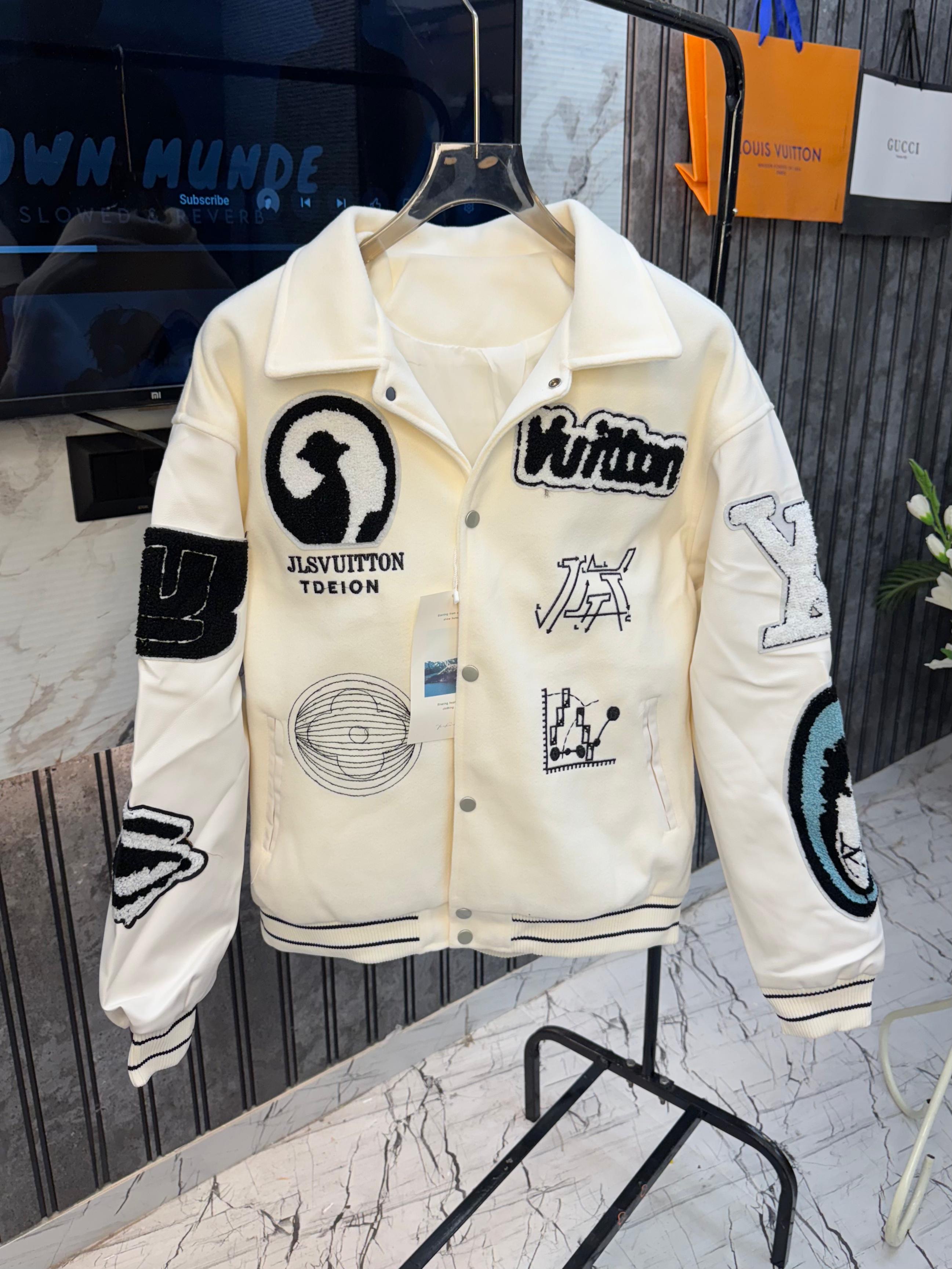 LOUIS.VUITTON.100%.IMPORTED.VERY.PREMIUM.VARSITY.JACKET.MR245