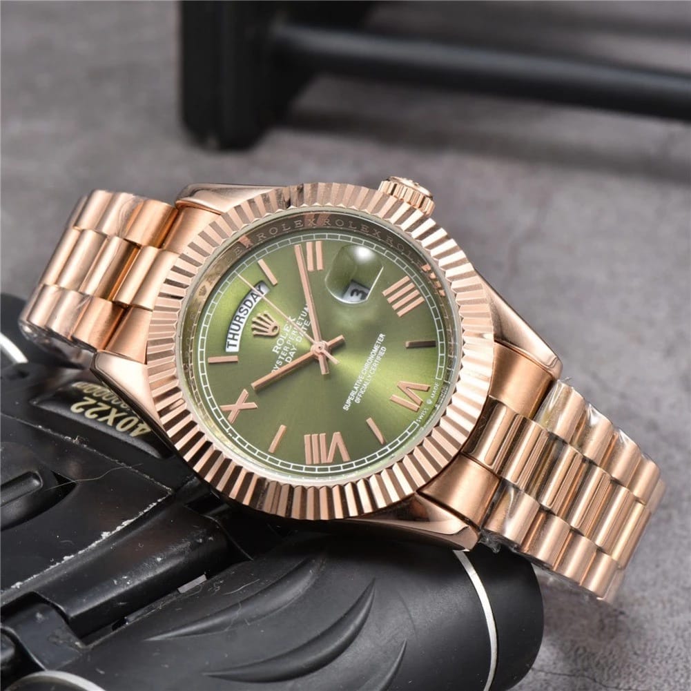 Role_x Oyster Perpetual Day Date 40 Battery Copper-Green