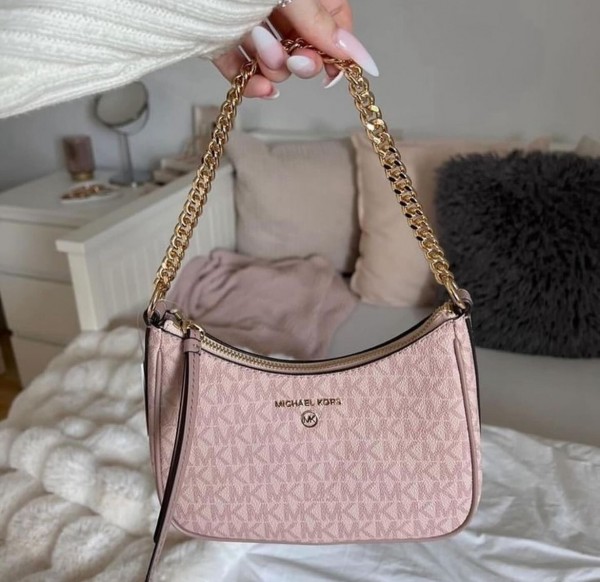 Michael-Michael-kors jet set charm small logo small pochette with box 313