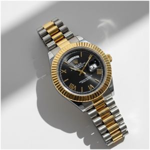 Role_x Oyster Perpetual Day Date 40 Battery 2-Tin-Gold-Black