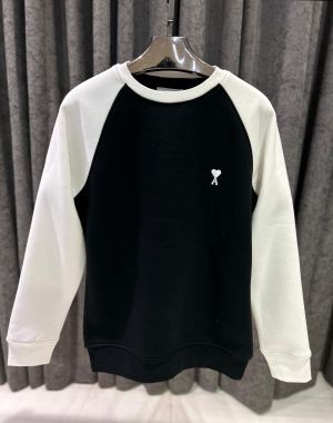 Ami IMPORTED STORE ARTICLE SWEATSHIRT BLACK WHITE