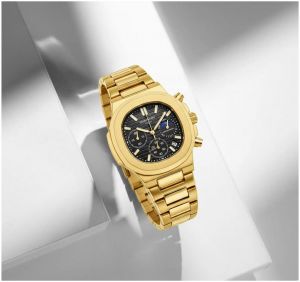 Patek_philippe Nautilus Steel Sun Moon Gold-Black