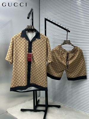 Gucci_Beige_All_Over_Monogram_Print_Imported_Cord_Set_With_Box_And_Carry_Bag_(1580)