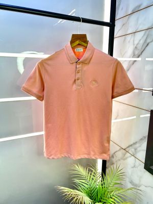 Burberr y Pink Premium Collar Neck Polo T-shirt F3258-PI